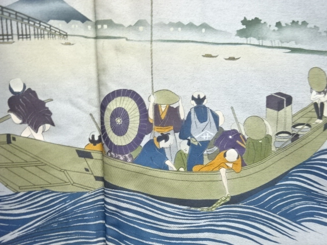 Japanese Kimono / Zugawari Silk